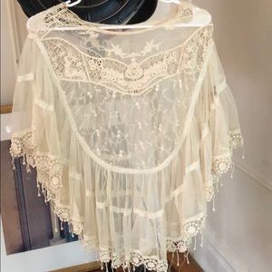 Lace poncho